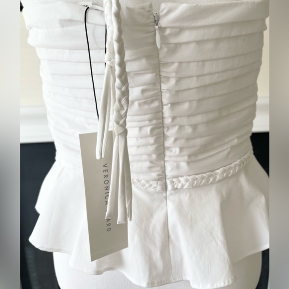 NWT Veronica Beard Arienne Ruched Top - Picture 11 of 13